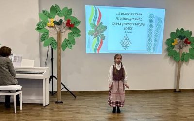 RENGINYS „IŠ DUONOS KVAPO IR MIŠKŲ GIESMĖS KALBA GIMTOJI LŪPOSNA ĮDĖTA”